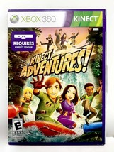 Kinect Adventures Microsoft Xbox 360 Video Game Active Jump Dodge Kick Explore - £4.67 GBP