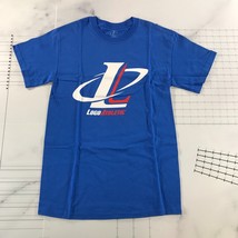 Logo Althletic T Shirt Mens Small Blue Cotton Graphic Print Letter L Circle - $19.79