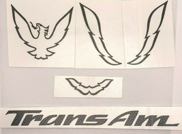 Carbon Fiber Rear Panel Overlay Decal Set 1993-2002 Pontiac Firebird/Trans AM - £17.36 GBP