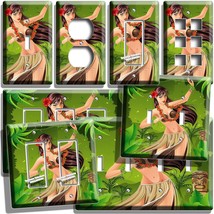 Beautiful Hawaiian Hibiscus Flower Hula Dancer Girl Switch Outlet Wall Plate Art - £14.38 GBP+