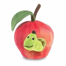 Folkmanis Worm in Apple Finger Puppet, Red, Green, 8&quot; - £19.22 GBP