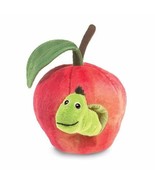 Folkmanis Worm in Apple Finger Puppet, Red, Green, 8&quot; - £19.39 GBP