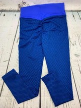 Booty Yoga Pants Women High Waisted Ruched Butt Lift Textured Scrunch Small Blue - £16.13 GBP