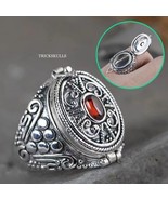 Secret Compartment Poison Pill Gawu Retro Ring Adjustable Open Rings New... - £14.11 GBP