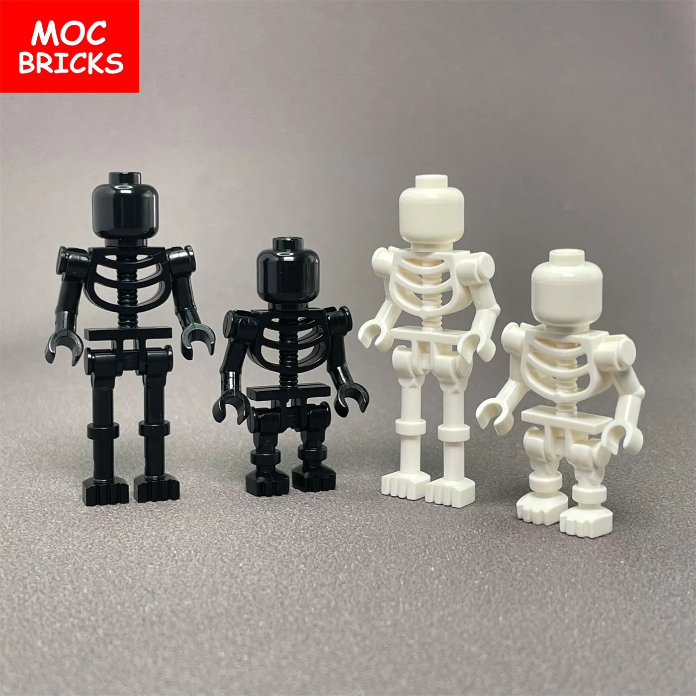 MOC Bricks Skeleton Luminous Ghost Blank Skull Action Figure Educational - £13.96 GBP+