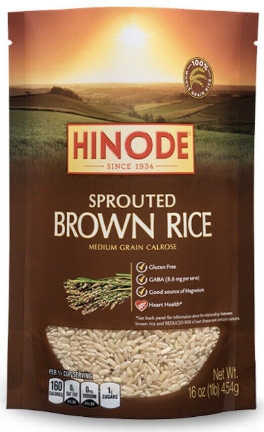 Primary image for Hinode Sprouted Brown Rice 16 Oz (Pack Of 6 Bags)