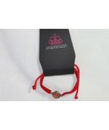 Kids Bracelet (new) RED  BRAIDED CORD W/ MULTI-COLORED DESIGN - £4.14 GBP