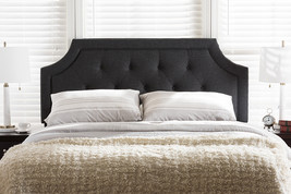 Augustine Dark Gray Fabric Queen Size Headboard - $3,209.84 MXN