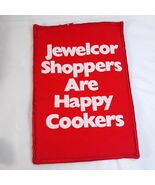 Jewelcor Shoppers are Happy Cookers pot holder fabric trivet red grocery... - $408.60 MXN