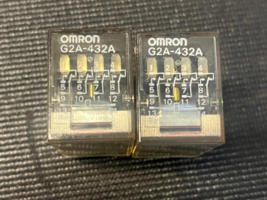 Omron G2A-432A 4PDT PCB Mount Relay Lot of 2 - $22.99