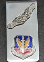MONEY CLIP U.S. AIR FORCE TACTICAL AIR COMMAND AIR CREW STAINLESS STEEL ... - $14.80