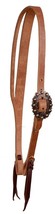 Horse Tan Leather Adjustable Split Ear Headstall w/ Tie Ends 975H365 975... - $663.05 MXN