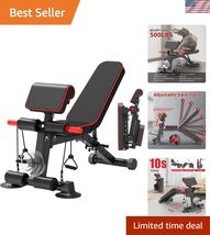 Adjustable Weight Bench,Utility Workout Bench Foldable Incline Decline B... - $315.79