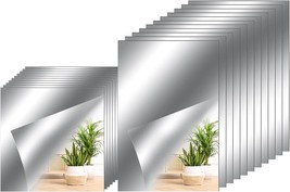 40 Pcs. Flexible Mirror Sheets 6 X 9 Inch, Self Adhesive Mirror Tiles 6 X 6 Inch - £33.76 GBP