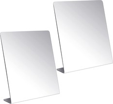 Acrylic Desk Mirror, 8 Point 5 X 9 Inches, 2 Pcs\. Counter Top Mirror, Home. - £24.77 GBP