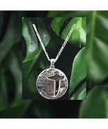 Abalone Cross Pendant Necklace Set &quot;With God All Things Are Possible&quot; - $14.85+