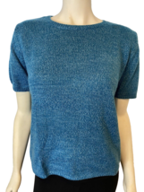 Draper&#39;s &amp; Damon&#39;s Petite Teal Short Sleeve Sweater, Women&#39;s Size PL - €10,57 EUR