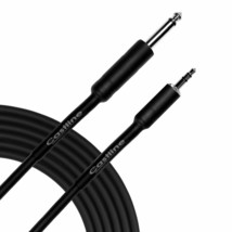 Castline Silver 3.5mm TRS to 1/4&quot; TS Patch Cable Mogami 2582 NO RING CON... - $12.82+