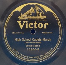 Sousa&#39;s Band / Victor Orch 78 High School Cadets March / April Smile Wal... - £7.88 GBP