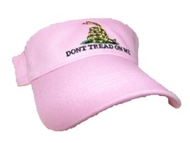 RFCO Gadsden Tea Party Pink Embroidered Don&#39;t Tread On Me Visor, New Cap/Hat - £9.44 GBP
