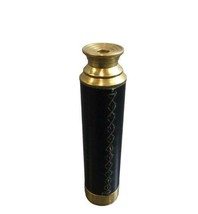 Leather Wrapped Brass 2 Draw Vintage Telescope Nautical Pirate Captain - £103.90 GBP