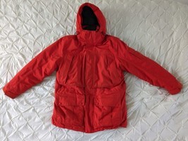 LL Bean Baxter State Parka Coat Jacket Red Goose Down Men&#39;s Size Large 2... - $118.79