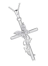 Gifts for Valentine&#39;s Day Cross Necklace for Women Love - $145.03