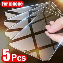 5x Tempered Glass Screen Protector for iPhone 14 Models Pro Max Plus - P... - £11.16 GBP