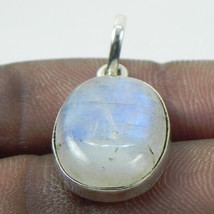 925 Sterling Silver Rainbow Moonstone Gems Handmade Pendant Necklace PSV-1433 - £25.02 GBP+