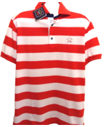 Paul &amp; Shark Yachting Authentic Men&#39;s Red White Striped Polo Shirt Size XL - £143.14 GBP