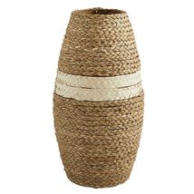 47th &amp; Main Coastal Flower Vase | Woven Seagrass Vase for Home Décor, 10&quot; Dia x  - £54.92 GBP+