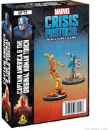 Marvel Crisis Protocol Miniatures Game Captain America &amp; The Human Torch - $39.19