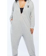 Savage Fenty Romper Womens XL Gray Hooded Jumpsuit Full-Zip Lounge Coverall - $470.96 MXN