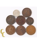 1906-1935 Mexico 2 Centavos Lot (F-AU, 7 coins) +Bonus 1883 Coin! 2c KM-... - $136.08