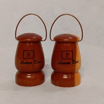 Hoover Dam Wooden Salt and Pepper Shakers Lanterns - £10.26 GBP
