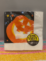 Jack o Lantern Halloween Vintage Napkin Pack-AMBASSADOR New Pumpkin 24 CT - £9.73 GBP