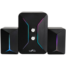 Befree Sound Computer Gaming 2.1 Speaker System With Color Led Lights - £37.71 GBP
