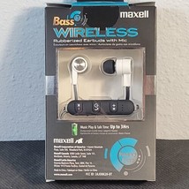 Maxell Bass 13 Bluetooth Wireless Rubberized Earbuds With Mic (Heavy Bas... - £10.56 GBP