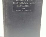 Statistics in Psychology and Education [Hardcover] Garrett, Henry E. - $7.83