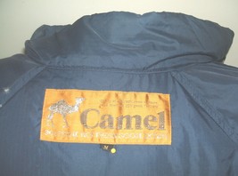 Camel goose feather down jacket Medium circa 1970s-1980s &quot;puffer jacket&quot; - £66.39 GBP