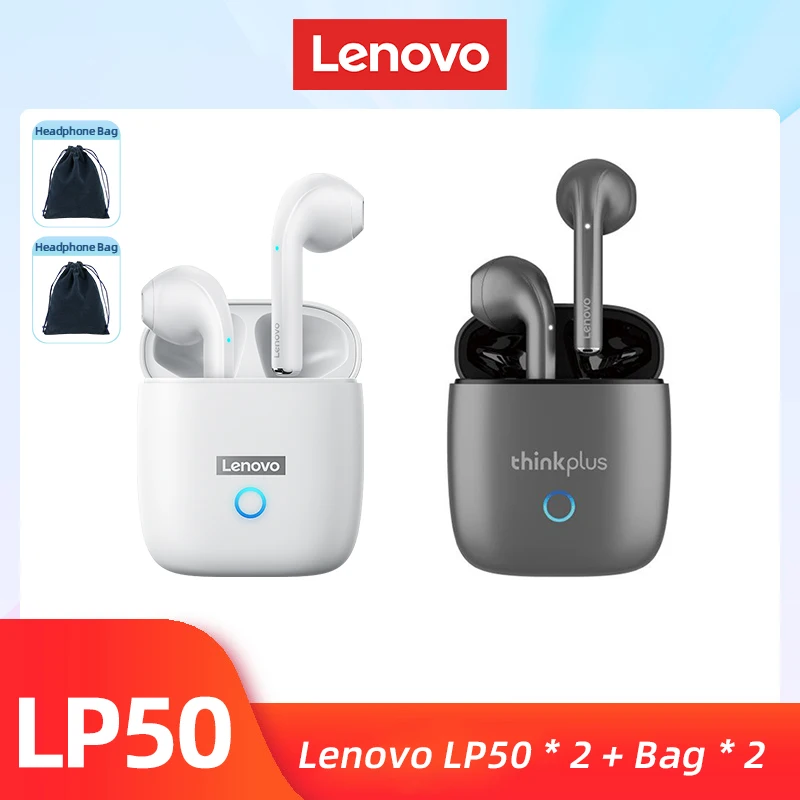     LP50 TWS Wireless Earphone Bluetooth 5.0 Dual Stereo Noise Reduction Bass To - £47.54 GBP