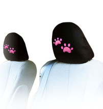 For Nissan New Interchangeable Pink Paws Car Seat Headrest Cover Great Gift - £11.70 GBP