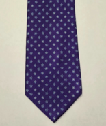The Tie Bar, 100% Silk, Hand Made Tie, Stain Resistant Purple Floral 60&quot;... - $16.82