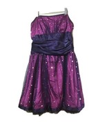 Blondie Nites Women’s Dress Size 9 purple black Club Dress prom - $22.27