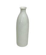 Vtg OMC Japan Vintage White Ceramic Sake Bottle Flower Bud Vase Retro De... - $31.11 CAD