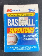 1990 Topps Collectors Edition Baseball Superstars Photo Card Set New Sealed - £7.64 GBP