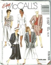 McCalls Sewing Pattern 5197 Jacket Blouse Skirt Misses Size 12 14 - £7.16 GBP