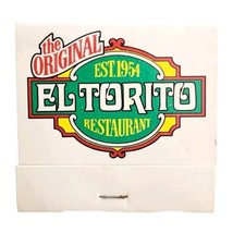 El Torito Original Restaurant Vintage Matchbook California Unstruck E77R2 - £11.74 GBP