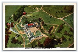 Aerial View Fort TIconderoga New York NY UNP WB Postcard M19 - £3.52 GBP