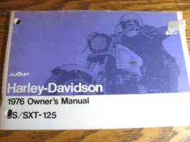 1976 Harley Davidson SS-125 SXT-125 Original Owners Owner&#39;s Manual - $23.76